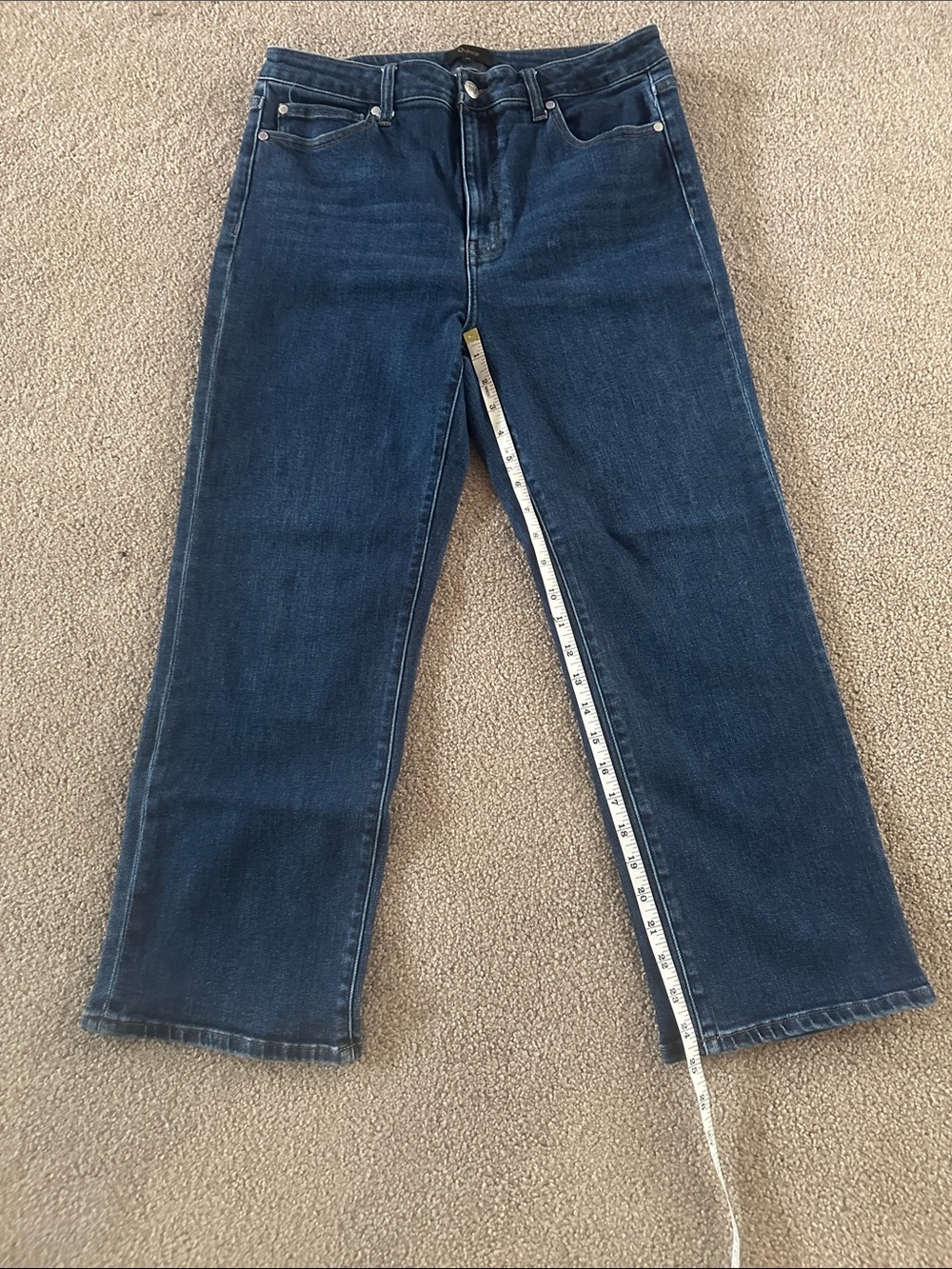 Quince Classic Women's Dark Blue Straight-Leg Jeans